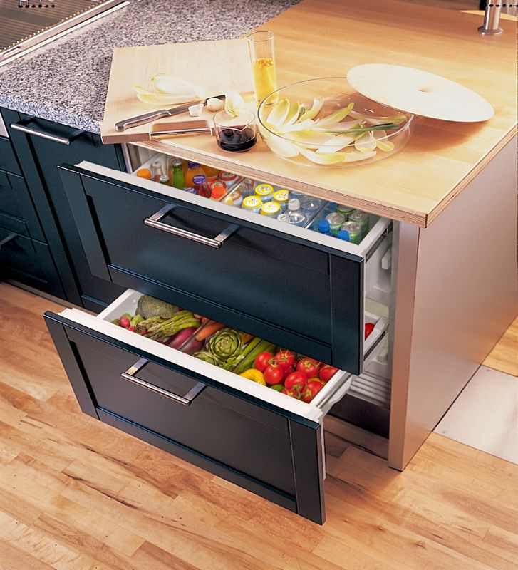 Sub-Zero 36" Designer Refrigerator Drawers - Panel Ready, model ID-36R — designer drawers specified and installed by iKitchen Cabinetry, view 4