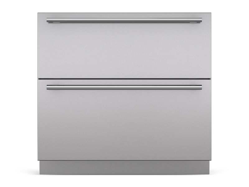 Sub-Zero 36" Designer Refrigerator Drawers - Panel Ready, model ID-36R — designer drawers specified and installed by iKitchen Cabinetry