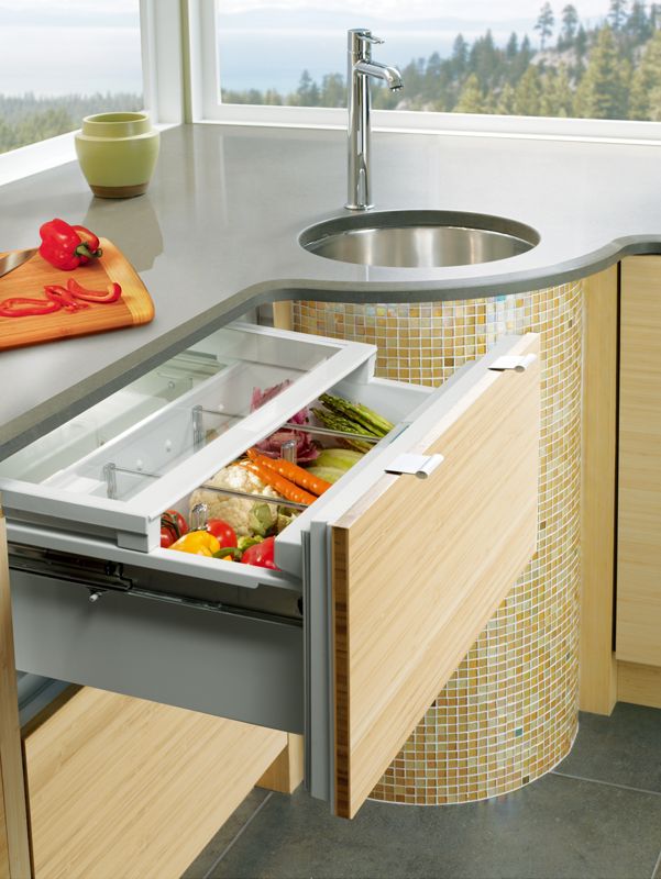 Sub-Zero 36" Designer Refrigerator Drawers - Panel Ready, model ID-36R — designer drawers specified and installed by iKitchen Cabinetry, view 6
