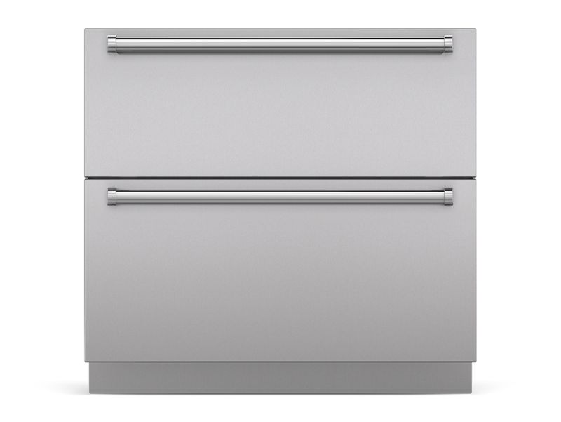 Sub-Zero 36" Designer Refrigerator/Freezer Drawers with Ice Maker - Panel Ready, model ID-36CI — designer drawers specified and installed by iKitchen Cabinetry, view 3