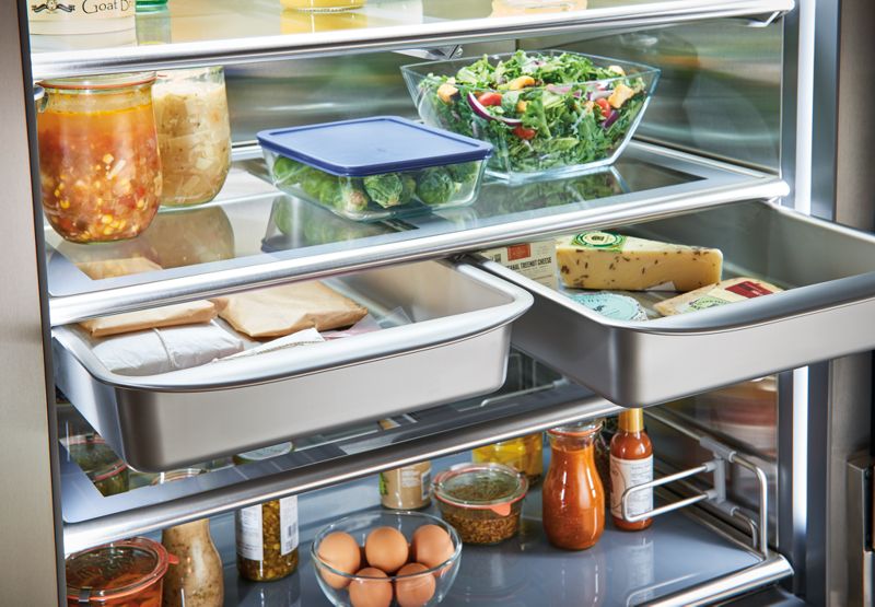 Sub-Zero 36" PRO Refrigerator/Freezer, model PRO3650/RH — over-and-under specified and installed by iKitchen Cabinetry, view 3