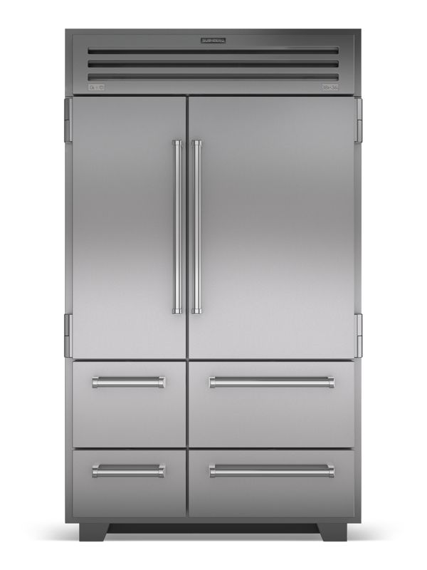 Sub-Zero 48" PRO Refrigerator/Freezer, model PRO4850 — side-by-side specified and installed by iKitchen Cabinetry