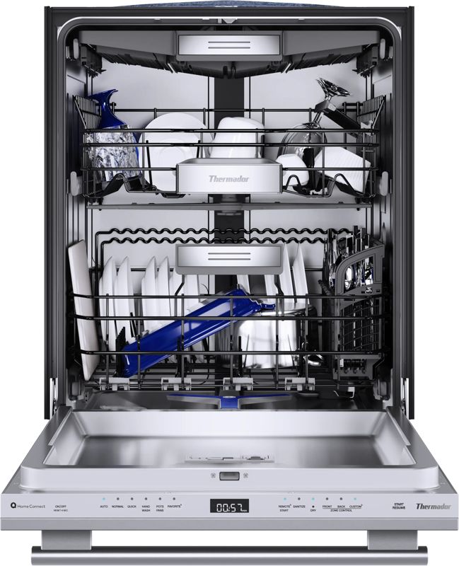 Thermador DWHD661EFM, model DWHD661EFM — dishwashers specified and installed by iKitchen Cabinetry, view 4