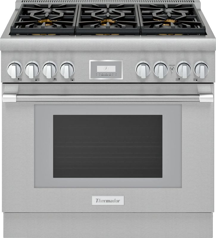 Thermador PRG366WH, model PRG366WH — ranges specified and installed by iKitchen Cabinetry