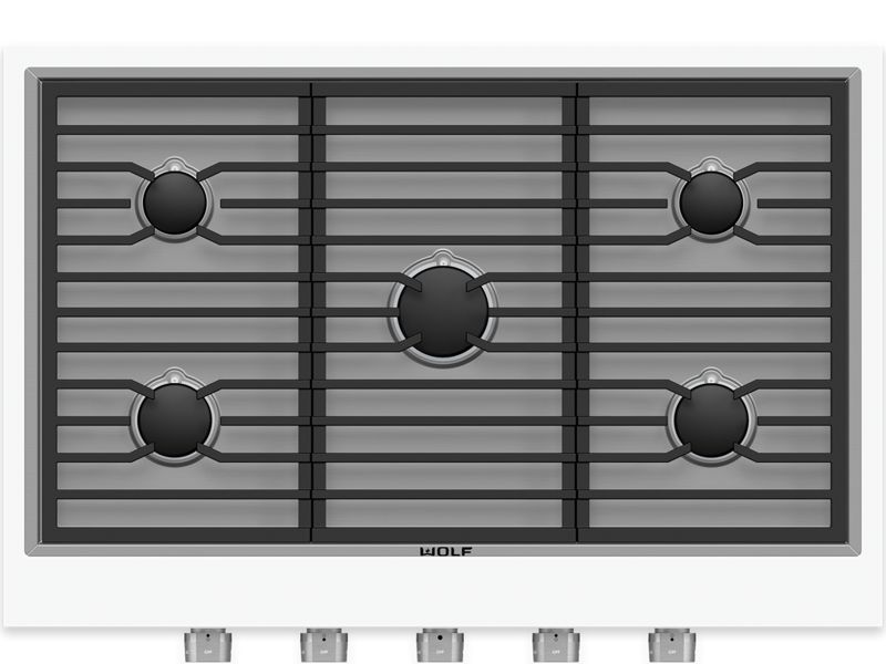 Wolf 36" Contemporary Gas Cooktop - 5 Burners, model CG365C/S — cooktops & rangetops & modules specified and installed by iKitchen Cabinetry, view 3