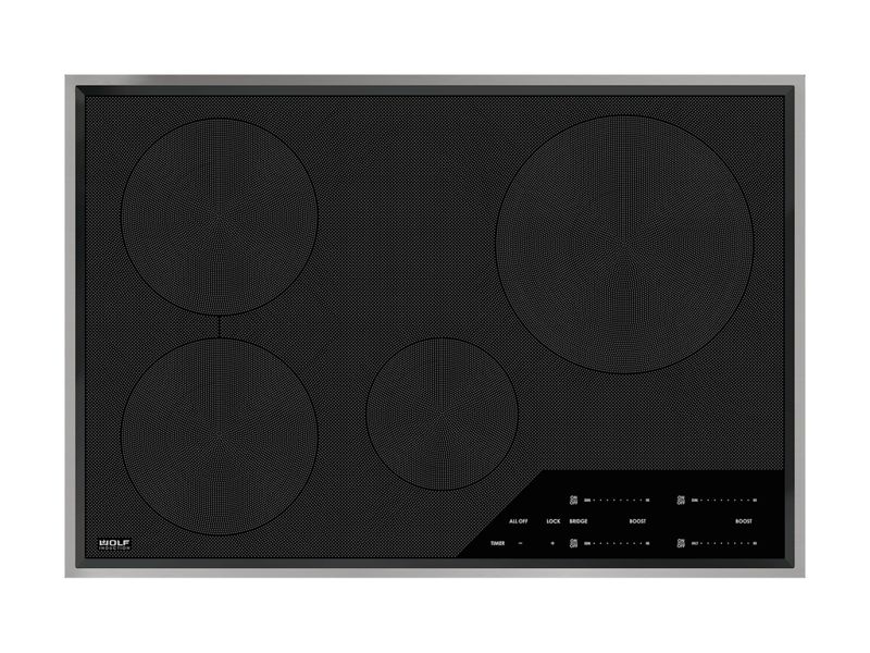Wolf 30" Transitional Framed Induction Cooktop, model CI304TF/S — cooktops & rangetops & modules specified and installed by iKitchen Cabinetry