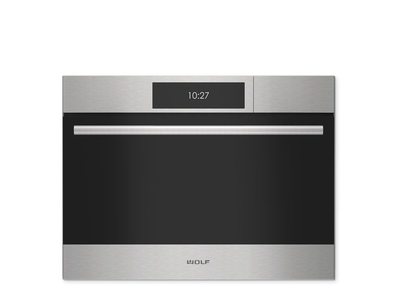 Wolf 24" E Series Transitional Convection Steam Oven, model CSO2450TE/S/T — built-in ovens specified and installed by iKitchen Cabinetry