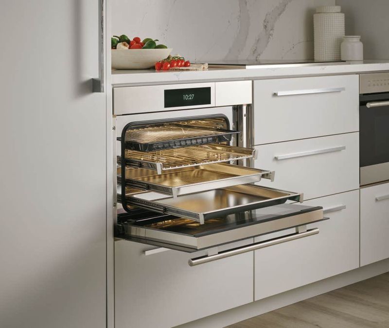 Wolf 24" E Series Transitional Convection Steam Oven, model CSO2450TE/S/T — built-in ovens specified and installed by iKitchen Cabinetry, view 2