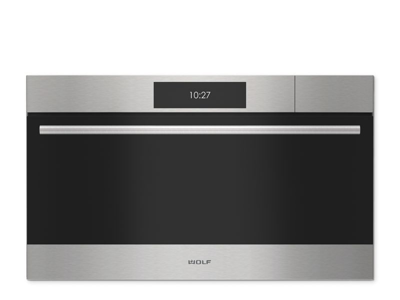Wolf 30" E Series Transitional Convection Steam Oven, model CSO3050TE/S/T — built-in ovens specified and installed by iKitchen Cabinetry