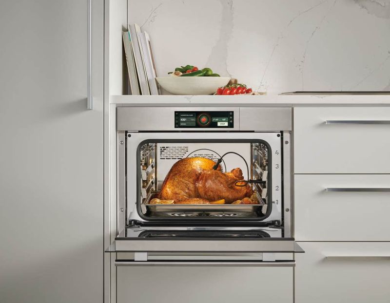Wolf 24" E Series Transitional Convection Steam Oven - Plumbed, model CSOP2450TE/S/T — built-in ovens specified and installed by iKitchen Cabinetry, view 4