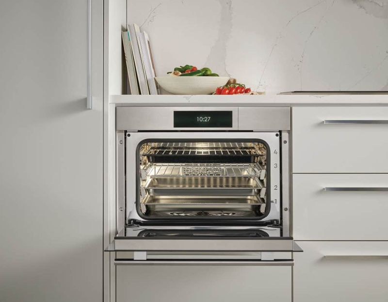 Wolf 24" E Series Transitional Convection Steam Oven - Plumbed, model CSOP2450TE/S/T — built-in ovens specified and installed by iKitchen Cabinetry, view 5