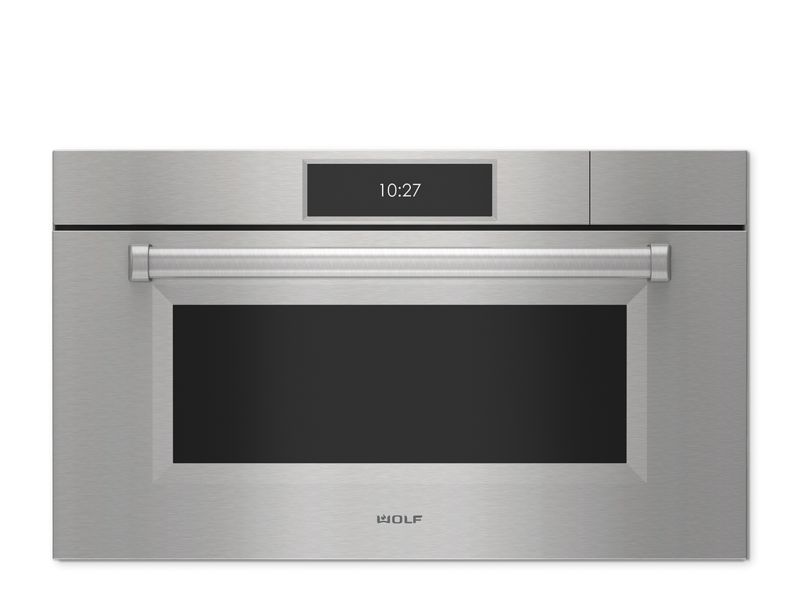 Wolf 30" M Series Professional Convection Steam Oven - Plumbed, model CSOP3050PM/S/P — built-in ovens specified and installed by iKitchen Cabinetry