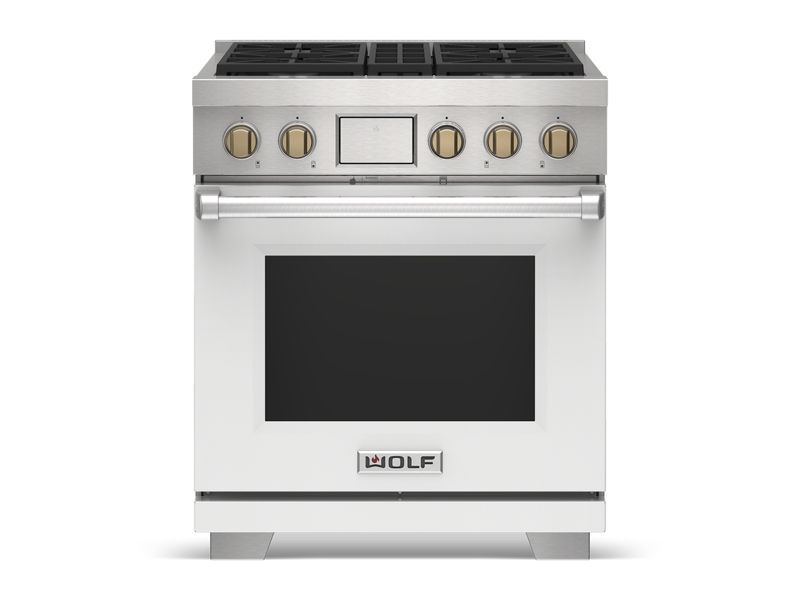 Wolf 30" Dual Fuel Range - 4 Burners, model DF30450/S/P/LP — ranges specified and installed by iKitchen Cabinetry, view 4