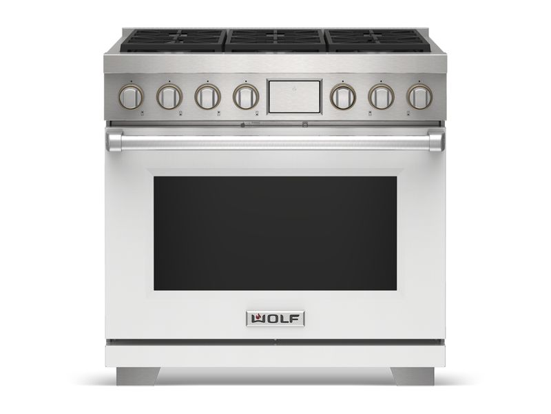 Wolf 36" Dual Fuel Range - 6 Burners, model DF36650/S/P/LP — ranges specified and installed by iKitchen Cabinetry, view 5