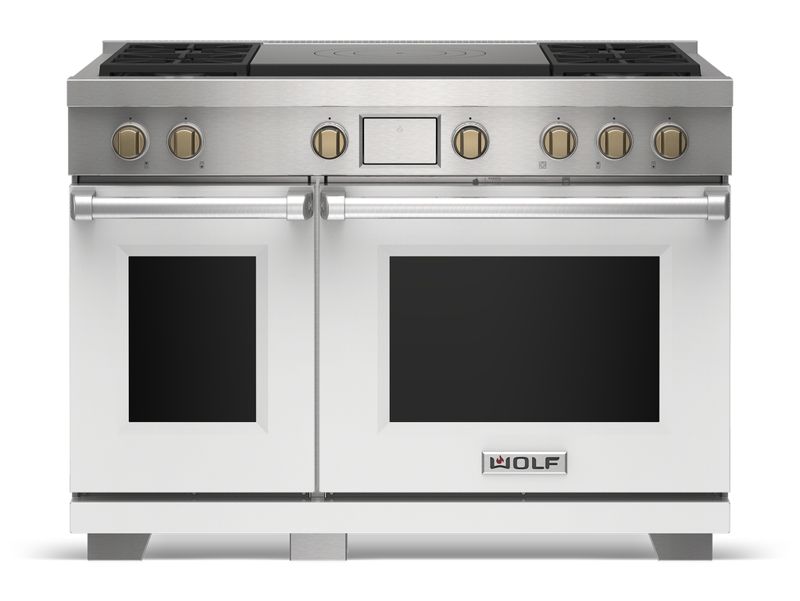 Wolf 48" Dual Fuel Range - 4 Burners and French Top, model DF48450F/S/P — ranges specified and installed by iKitchen Cabinetry, view 5