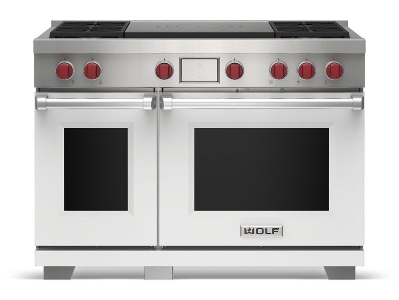 Wolf 48" Dual Fuel Range - 4 Burners and French Top, model DF48450F/S/P — ranges specified and installed by iKitchen Cabinetry, view 6