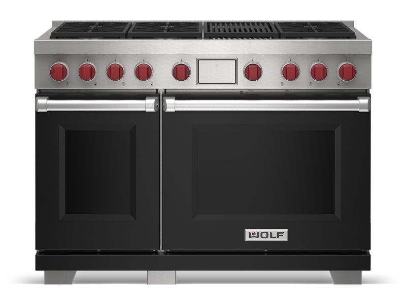 Wolf 48" Dual Fuel Range - 6 Burners and Infrared Griddle, model DF48650G/S/P — ranges specified and installed by iKitchen Cabinetry, view 5