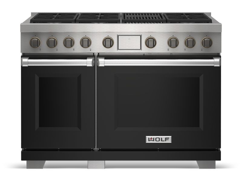 Wolf 48" Dual Fuel Range - 6 Burners and Infrared Griddle, model DF48650G/S/P — ranges specified and installed by iKitchen Cabinetry, view 6