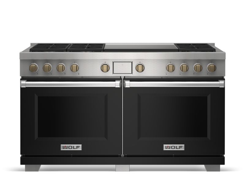 Wolf 60" Dual Fuel Range - 6 Burners and Infrared Dual Griddle, model DF60650DG/S/P/LP — ranges specified and installed by iKitchen Cabinetry, view 3