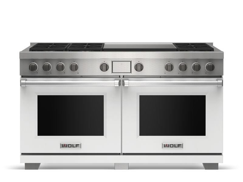 Wolf 60" Dual Fuel Range - 6 Burners and Infrared Dual Griddle, model DF60650DG/S/P/LP — ranges specified and installed by iKitchen Cabinetry, view 4