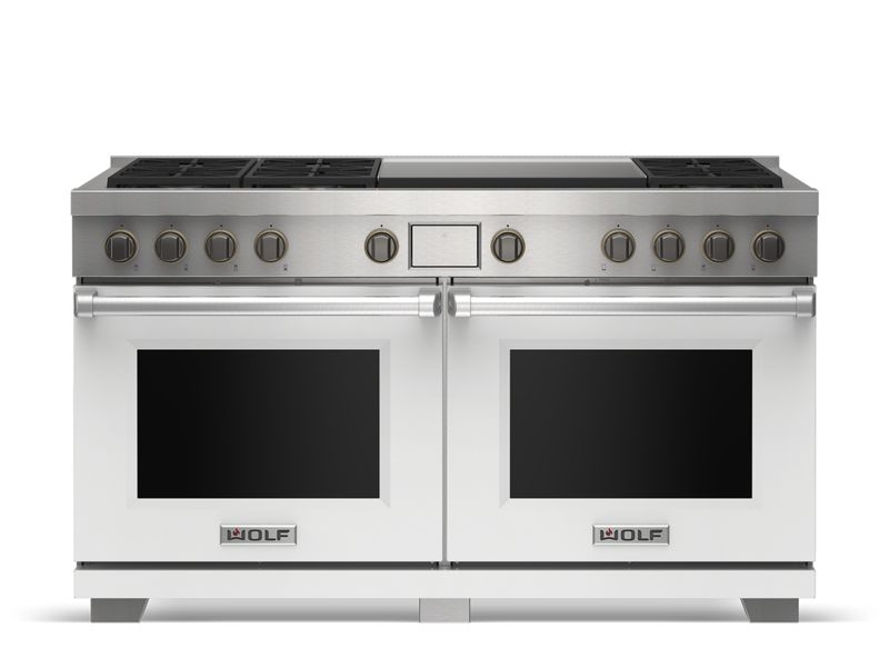 Wolf 60" Dual Fuel Range - 6 Burners and Infrared Dual Griddle, model DF60650DG/S/P/LP — ranges specified and installed by iKitchen Cabinetry, view 5
