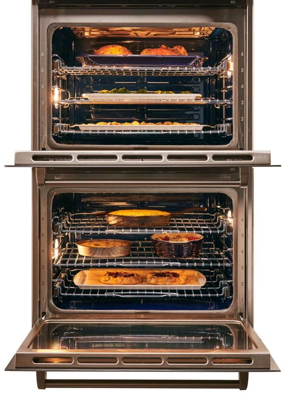 Wolf 30" M Series Contemporary Stainless Steel Built-In Double Oven, model DO3050CM/S — built-in ovens specified and installed by iKitchen Cabinetry, view 4