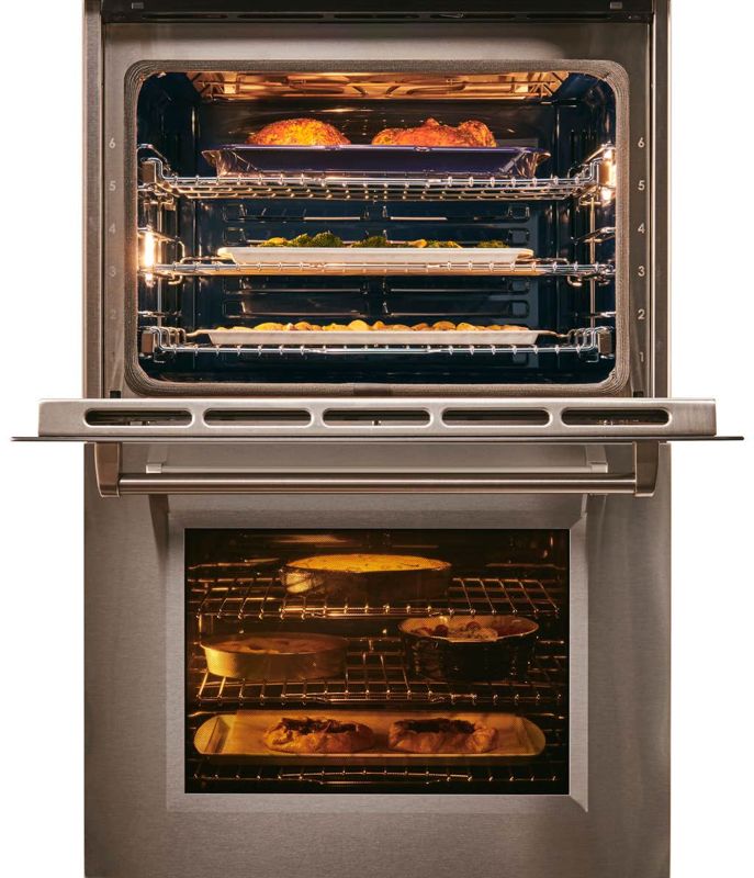 Wolf 30" M Series Contemporary Stainless Steel Built-In Double Oven, model DO3050CM/S — built-in ovens specified and installed by iKitchen Cabinetry, view 5