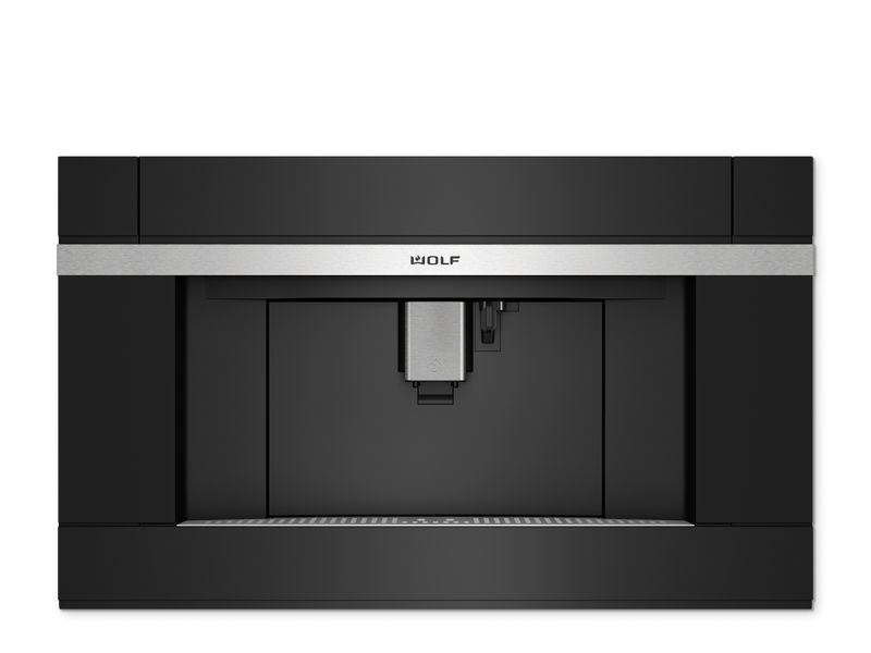 Wolf 30" M Series Contemporary Coffee System, model EC3050CM/B — coffee system specified and installed by iKitchen Cabinetry