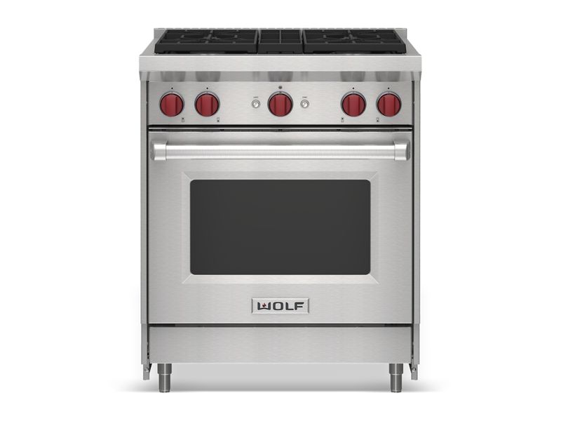 Wolf 30" Gas Range, model GR304 — ranges specified and installed by iKitchen Cabinetry, view 5