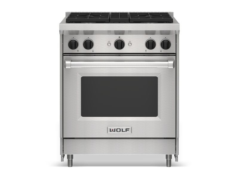 Wolf 30" Gas Range, model GR304 — ranges specified and installed by iKitchen Cabinetry, view 2