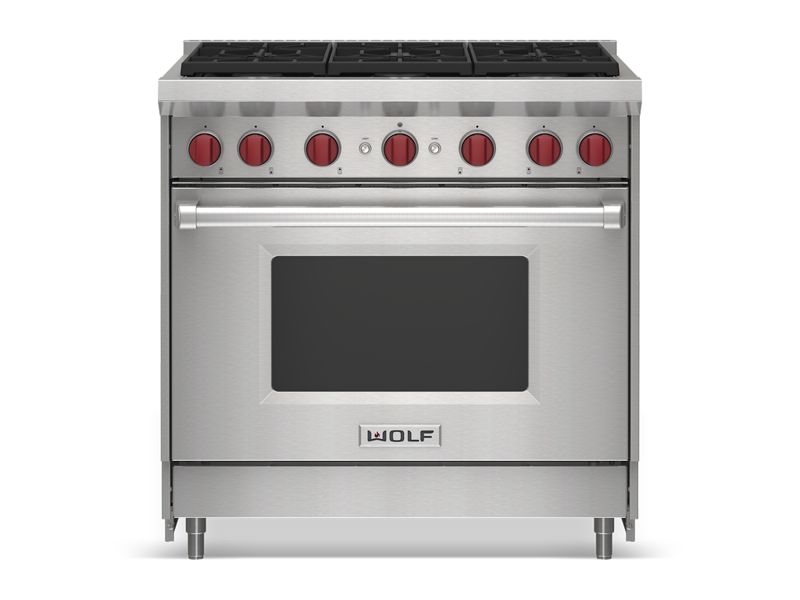 Wolf Gas Range, model GR — ranges specified and installed by iKitchen Cabinetry, view 2