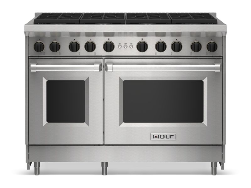 Wolf 48" Gas Range - 8 Burners, model GR488-LP — ranges specified and installed by iKitchen Cabinetry, view 2