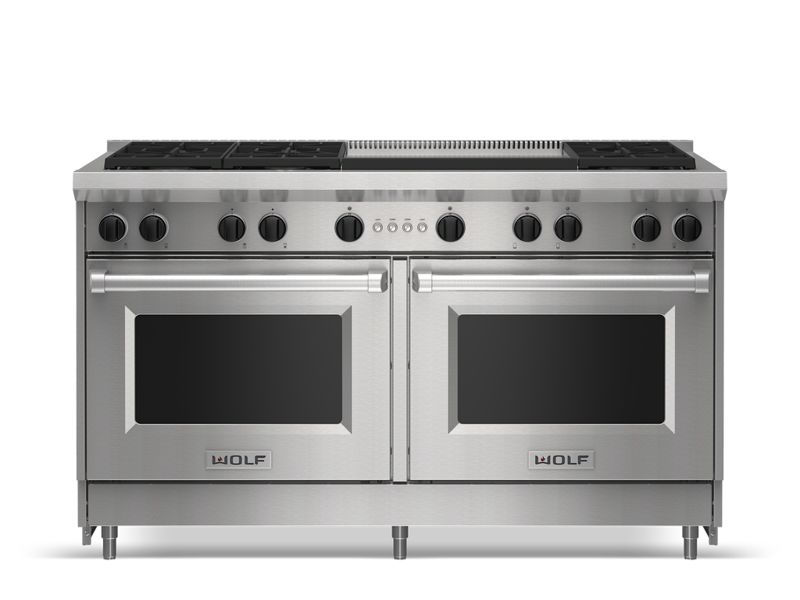 Wolf 60" Gas Range - 6 Burners and Infrared Dual Griddle, model GR606DG — ranges specified and installed by iKitchen Cabinetry, view 5