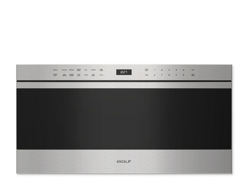 Wolf 30" Transitional Drawer Microwave, model MD30TE/S — microwaves specified and installed by iKitchen Cabinetry