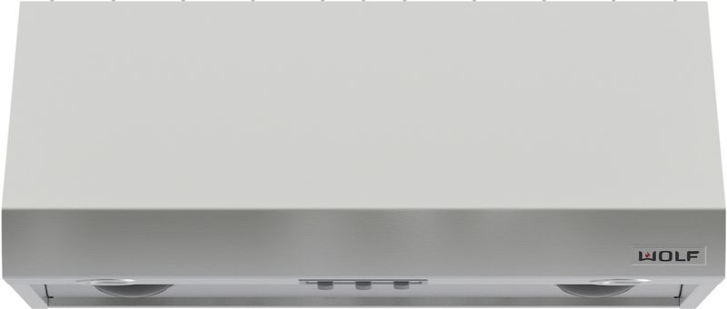 Wolf 42" Pro Wall Hood - 27" Depth, model PW422718 — ventilation specified and installed by iKitchen Cabinetry