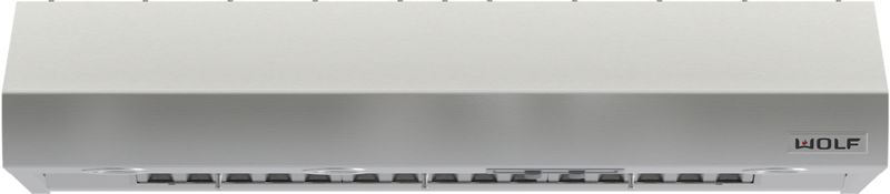 Wolf 48" Low Profile Wall Hood, model PW482210 — ventilation specified and installed by iKitchen Cabinetry