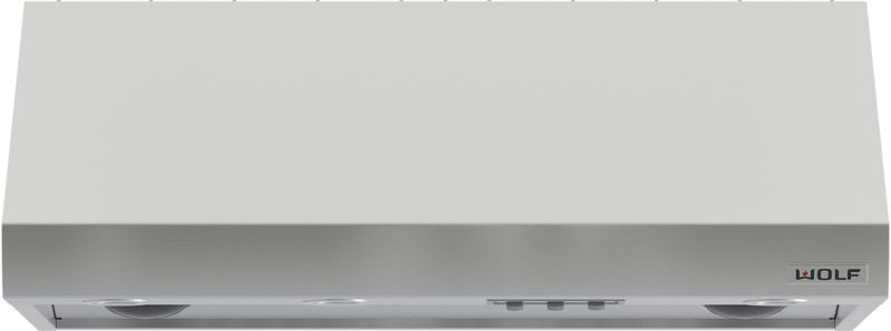 Wolf 48" Pro Wall Hood - 27" Depth, model PW482718 — ventilation specified and installed by iKitchen Cabinetry