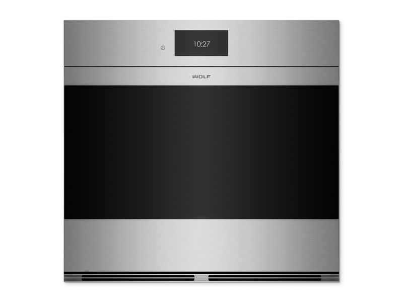 Wolf 30" M Series Contemporary Stainless Steel Built-In Single Oven, model SO3050CM/S — built-in ovens specified and installed by iKitchen Cabinetry