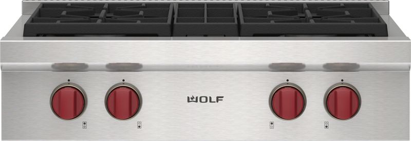 Wolf 30" Sealed Burner Rangetop - 4 Burners, model SRT304-LP — ranges specified and installed by iKitchen Cabinetry, view 2