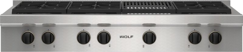 Wolf 48" Sealed Burner Rangetop - 6 Burners and Infrared Charbroiler, model SRT486C-LP — ranges specified and installed by iKitchen Cabinetry, view 6