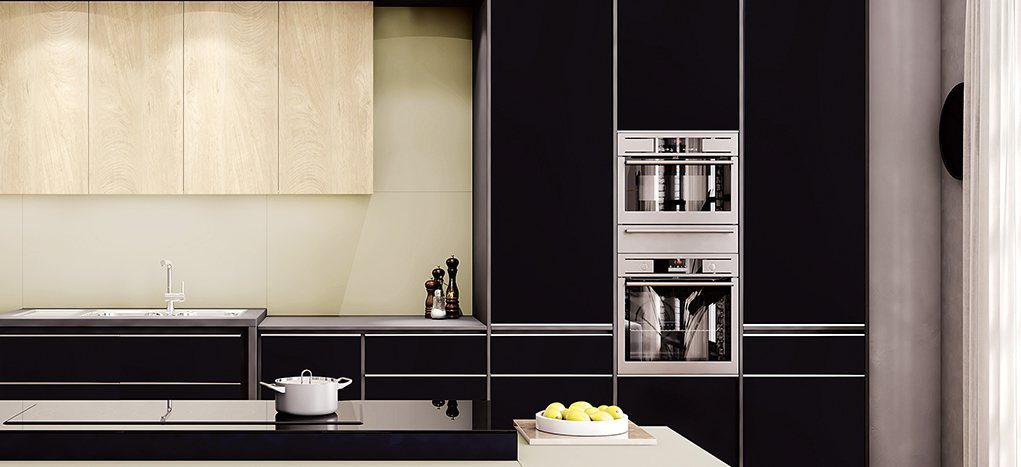 AGT Pearl Black 3010 — decorative furniture panel for custom cabinetry, view 2