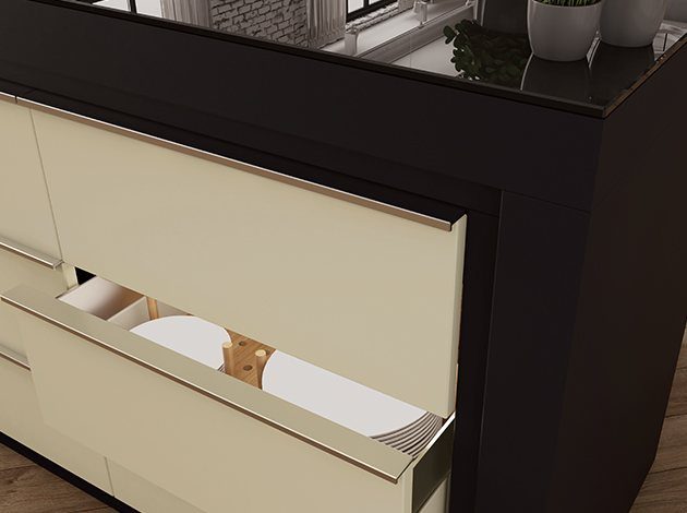 AGT Breeze Beige 3013 — decorative furniture panel for custom cabinetry, view 5