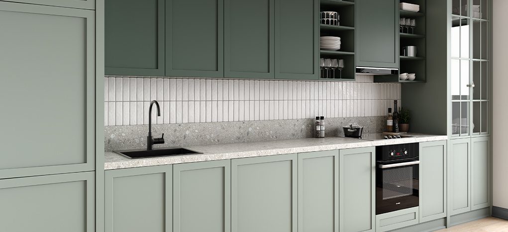 AGT Macaron Green 3015 — decorative furniture panel for custom cabinetry, view 4