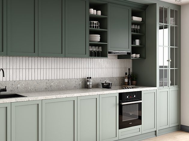 AGT Macaron Green 3015 — decorative furniture panel for custom cabinetry, view 6