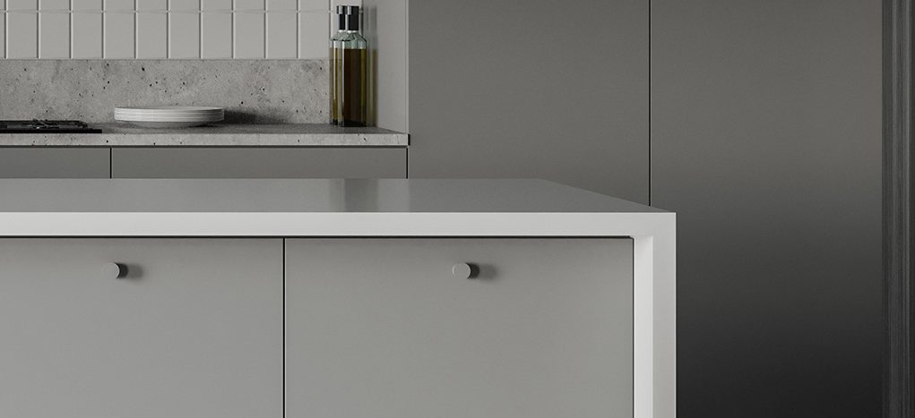 AGT Ice Grey 3021 — decorative furniture panel for custom cabinetry, view 4