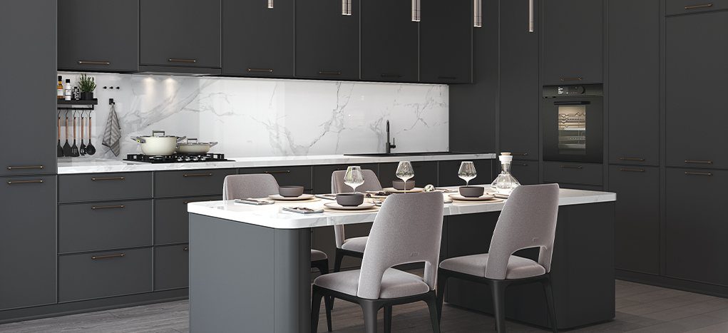 AGT Dolphin Grey 3023 — decorative furniture panel for custom cabinetry, view 2