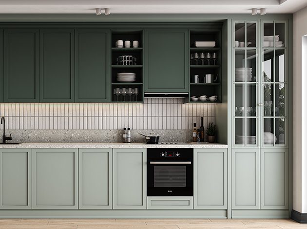 AGT Forest Green 3027 — decorative furniture panel for custom cabinetry, view 5