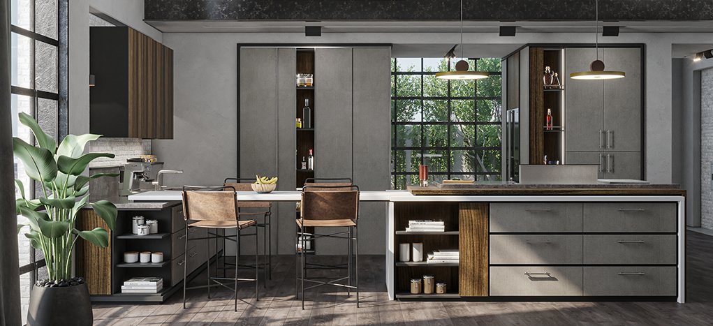 AGT Matt Stone Loft 3032 — decorative furniture panel for custom cabinetry, view 2