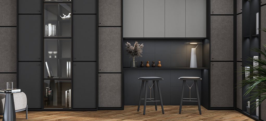 AGT Elite Grey 3048 — decorative furniture panel for custom cabinetry, view 5
