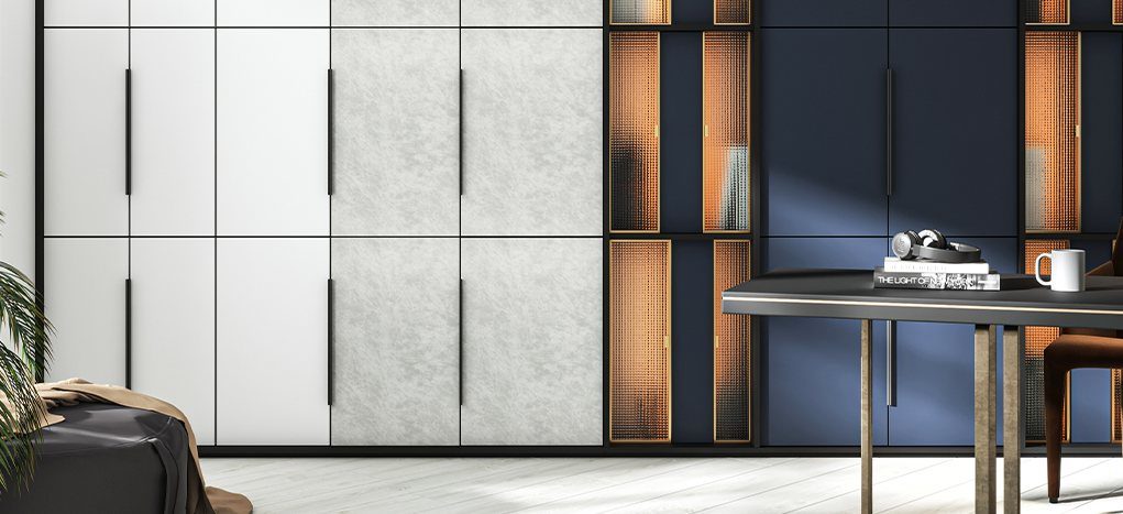 AGT Deep Blue 3049 — decorative furniture panel for custom cabinetry, view 2